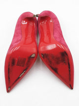 Christian Louboutin Kate Pink Veau Velours Pumps Size 36.5 Eb0725lxzdu