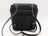 Chanel Chevron Quilted Small Urban Spirit Backpack Black Aa0625ozxzsa