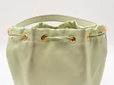 Prada Duet Bucket Bag In Acqua Green Renylon & Saffiano Leather Fw0326ixzdu