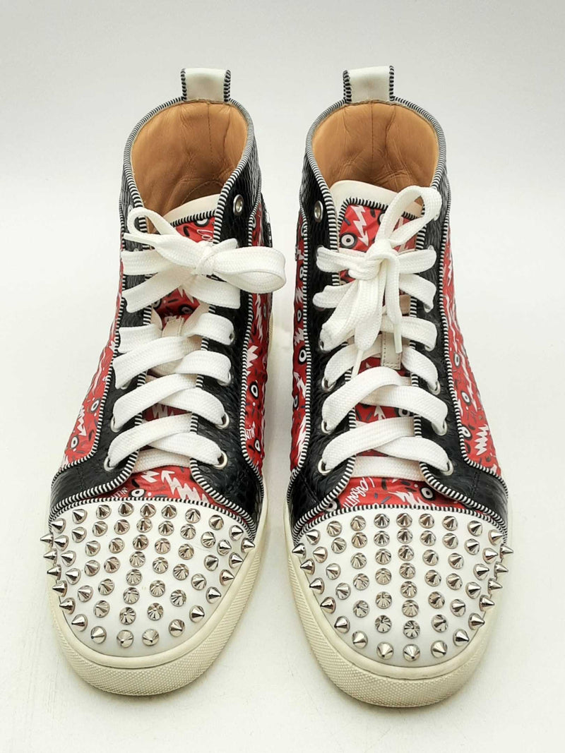 Christian Louboutin Lou Spikes High Top Trainers Size 41 Eb0125lorsa