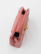 Chanel Mini Nano Shopper Bag In Shiny Coral Pink Aged Calfskin Fw1026lexzdu