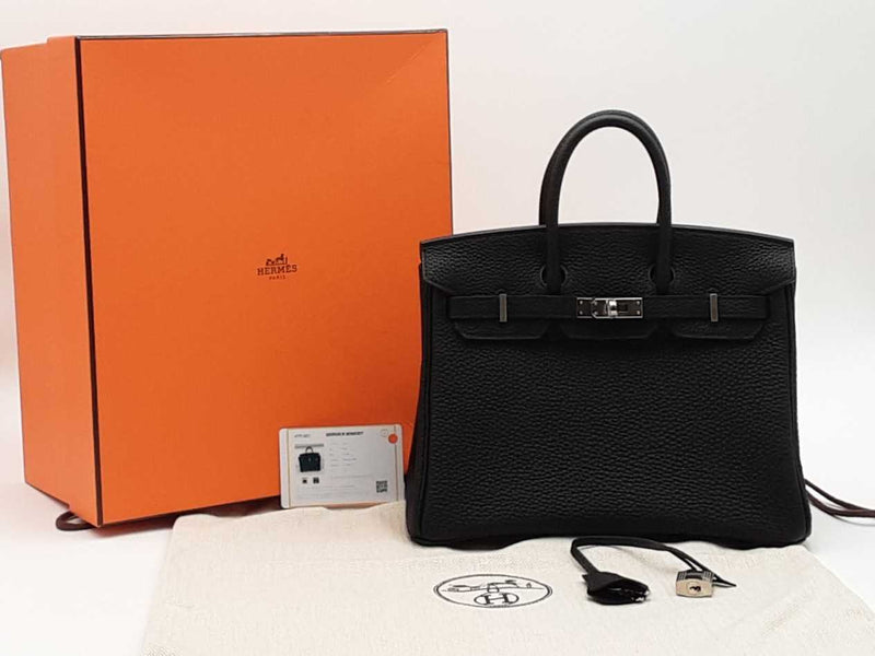 Hermes Togo Birkin 25 Black Handbag Aa0126oezxzsa – Max Pawn