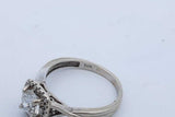 0.50ctw Diamond Ring In 10k White Gold 2.5 Grams Size 7 Eb0825osxde