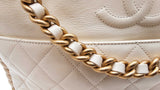 Chanel En Vogue Rope Hobo Bag In White Crumpled Calfskin Fw0525olxzdu