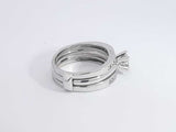0.60 Cttw Diamond 14k White Gold Ring 7.9 Grams Size 7 Aa0725rxzsa