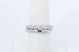 0.91ctw Diamond Wedding Set In 14k White Gold 5.8 Grams Size 7 Eb0925wrxdu