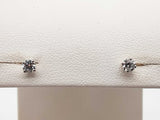 0.25 Cttw Lab Grown Diamonds 14k White Gold 0.7g Stud Earrings Do0325erde