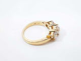 2.0 Cttw Diamond & 14k Yellow Gold Three-stone Engagement Ring 5.6 Grams Size 7.25 Fw0726wozxdu