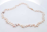 Pearl Necklace With 14k Yellow Gold Clasp 18.9 Grams 17 Inch Eb0124rxsa