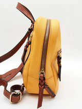 Dooney & Bourke Ronnie Dandelion Yellow Pebble Grained Backpack Do0725oxde