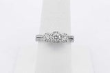 0.3cttw Diamond Ring In 10k White Gold 2.7 Grams Size 7.5 Eb0826wrxsa