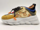Versace Chain Reaction Gold Barocco Multi-color Shoes Size 38 Aa1125lzxsa