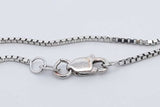 2.00cttw 18k White Gold Diamond Cluster Floral Pendant With 14k White Gold Box Chain 18 Inch 7.4 Grams Eb0426pprdu