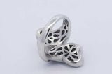 5.6cttw Diamond Ring In 14k White Gold 10.3 Grams Size 7.25 Eb0326lxxzdu