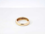 Diamond & 18k Yellow Gold Half-eternity Ring 4.8 Grams Size 5.75 Fw0726rxzdu