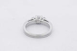 0.64cttw Diamond Ring In 14k White Gold 4.2 Grams Size 6 Eb0826wrxsa
