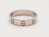 Cartier Love Band 18k White Gold 3.3g Ring C Size 50 Do0525ixzde