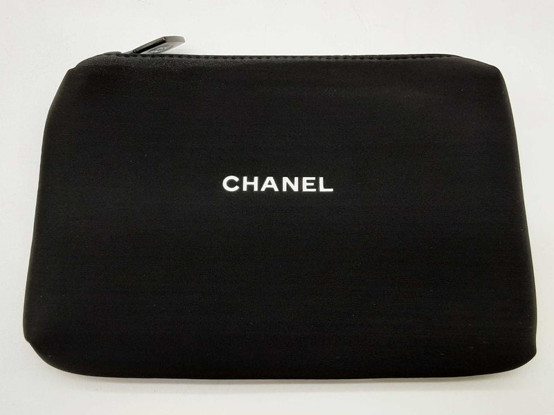 Chanel Vip Black Neoprene Cosmetic Pouch Do1124orde