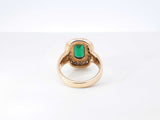 James Avery Heirloom Emerald & Diamond Ring In 18k Yellow Gold 9.5 Grams Size 6.25 Fw0726czxdu