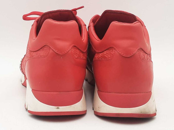 Phillipp Plein Red Low Top Sneakers Size 12 Aa0625lrzsa