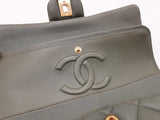 Chanel Classic Double Flap Green Quilted Caviar Leather Bag Do0625crxzde