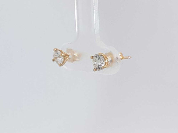 0.50 Cttw Diamond 14k Yellow Gold 0.70 Grams Stud Earrings Aa0425wrzsa