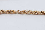 10k Yellow Gold Rope Bracelet 3.6 Grams 10 Inch Eb0726lrxsa