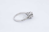 1.01cttw Diamond 10k White Gold Ring 3.2 Grams Size 5.5 Eb0626wxzdu