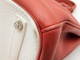 Hermes Birkin 35 Red Clemence White Interior Palladium Handbag Do0925lxzxzde