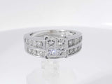 1.57 Cttw Diamond 14k White Gold Engagement Set Size 8.5 Aa0825ewzsa