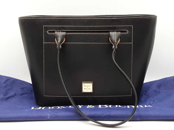 Dooney & Bourke Beacon Collection Slip Tote In Matte Black Leather Fw1025rzdu