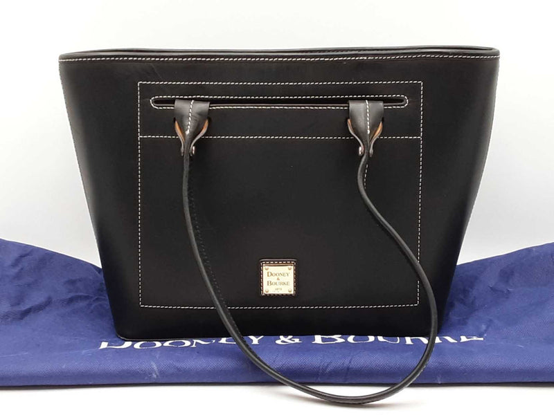Dooney & Bourke Beacon Collection Slip Tote In Matte Black Leather Fw1025rzdu