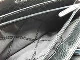 Michael Kors 32f4sjt3l Jet Set Continental Black Leather Wallet Do0924wxde