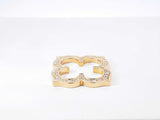 Cartier Diamond & 18k Yellow Gold Gothic Clover Quatrefoil Pendant 6.1 Grams Fw0726czxdu
