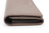 Yves Saint Laurent Grey Crocodile Embossed Leather Flap Wallet Eb0526lpxsa