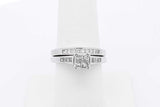 1.15cttw Diamond Wedding Set In 14k White Gold 6.3 Grams Size 7 Eb0126wcrsa