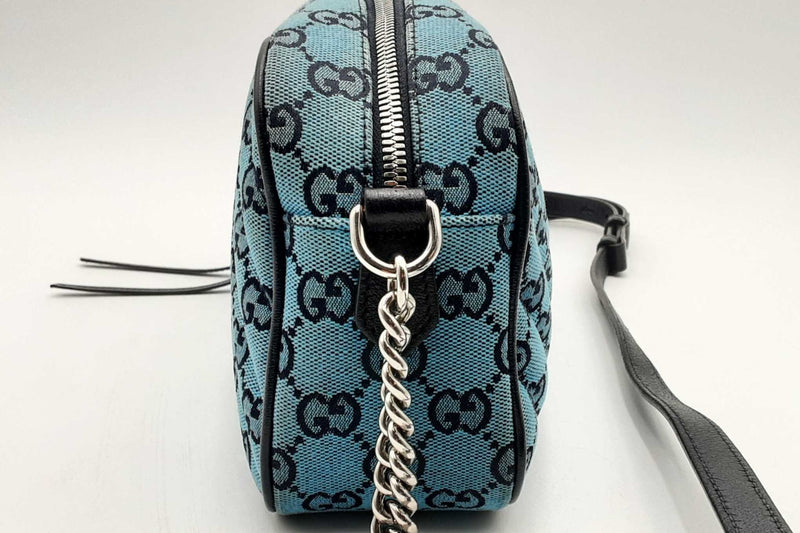 Gucci Gg Monogram Marmont Quilted Canvas Crossbody Eb0324pxzsa