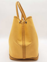 Hermes Garden Party 36 Jaune Yellow Canvas Leather Tote Bag Do0226oxzxde