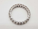 1.61 Cttw Lab Grown Diamonds 14k White Gold 1.47g Ring Size 6 Do0726porde