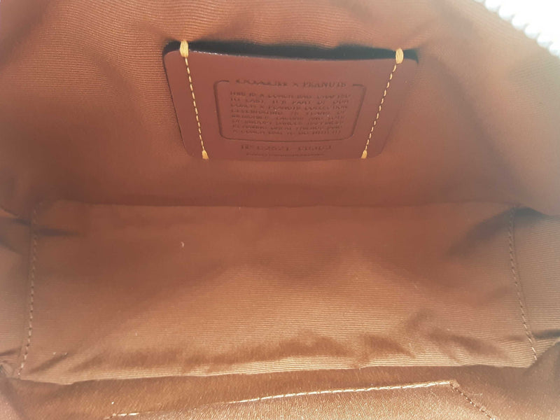 Coach X Peanuts Cbj63 Charlie Brown Yellow Crossbody Aa1025prsa