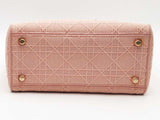Christian Dior Lady D-lite Medium Tote Pink Handbag Aa0626szxsa