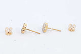 Approx 0.70ctw Diamond Stud Screw Back Earrings 14k Yellow Gold 2g Eb0724pxzdu