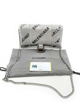 Balenciaga Hourglass Logo Strass Chain Wallet Eb1123ozxzdu