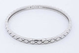 Chanel 18k White Gold Coco Crush Bangle Bracelet 16.9 Grams Eb0626orxzde