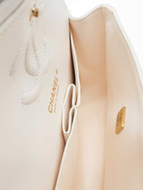 Chanel Small Double Flap White Caviar Leather Shoulder Bag Eb0925irxzde