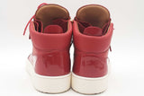 Giuseppe Zanotti Kriss Red Leather Dual Zip Sneakers Size 48 Eb0825lrxsa