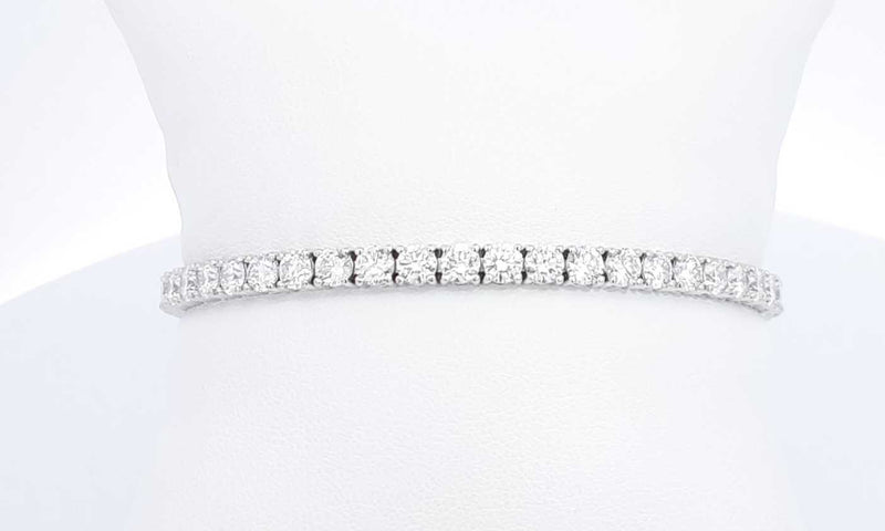 14k White Gold Lab Grown Diamond Tennis Bracelet 7 Inch Eboprxdu 144030006971