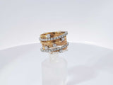 0.85 Cttw Diamond 18k Yellow Gold 11.7 Grams Ring Size 7 Aa0925izxsa