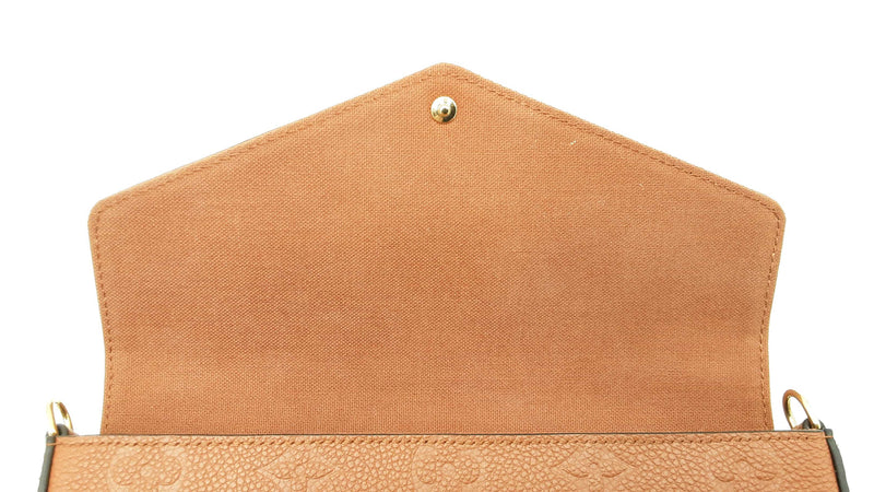 Louis Vuitton Pochette Félicie In Brown Monogram Empreinte Leather Fw1125pzxdu