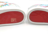 Christian Louboutin Louis Junior Spikes Floral Print Sneakers Sz 41.5 Eb926orxsa